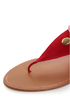 Bamboo Ashley 27X Red & Pink Thong Sandals