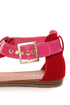 Bamboo Ashley 27X Red & Pink Thong Sandals
