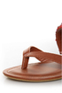 Bamboo Ashley 63 Chestnut Beaded Gladiator Sandals