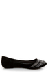Bamboo Crush 20 Black Rhinestone-Studded Ballet Flats