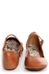 Bamboo Crush 25 Chestnut Brown Mary Jane Ballet Flats