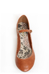 Bamboo Crush 25 Chestnut Brown Mary Jane Ballet Flats