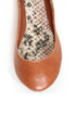 Bamboo Crush 25 Chestnut Brown Mary Jane Ballet Flats