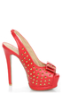 Toi et Moi Daisy 07 Red Studded Slingback Platform Heels