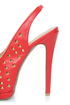 Toi et Moi Daisy 07 Red Studded Slingback Platform Heels
