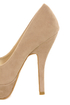 Bamboo Dash 02N Nude Suede Platform Pumps