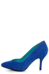 Bamboo Deluxe 01 Blue Pointed Pumps