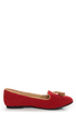Bamboo Donovan 01 Red & Tan Tassel Smoking Slipper Flats