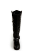 Bamboo Eastwick 01 Black Studded Riding Boots