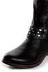 Bamboo Eastwick 01 Black Studded Riding Boots