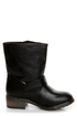 Bamboo Italo 03 Black Studded Motorcycle Ankle Boots