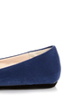 Bamboo Jayden 01 Blue Belted and Studded Pointed Flats