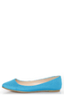 Bamboo Jump 01P Blue Lycra Pointed Flats