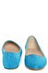 Bamboo Jump 01P Blue Lycra Pointed Flats