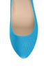 Bamboo Jump 01P Blue Lycra Pointed Flats