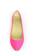 Bamboo Jump 01P Neon Pink Lycra Pointed Flats