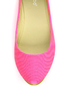 Bamboo Jump 01P Neon Pink Lycra Pointed Flats