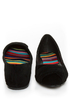 Bamboo Jump 29 Black Velvet Ruched Ballet Flats