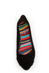 Bamboo Jump 29 Black Velvet Ruched Ballet Flats