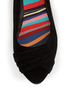 Bamboo Jump 29 Black Velvet Ruched Ballet Flats