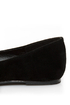 Bamboo Jump 29 Black Velvet Ruched Ballet Flats