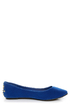 Bamboo Jump 32 Blue Heel-Studded Pointed Flats