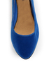 Bamboo Jump 32 Blue Heel-Studded Pointed Flats
