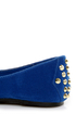 Bamboo Jump 32 Blue Heel-Studded Pointed Flats