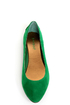 Bamboo Jump 32 Green Heel-Studded Pointed Flats