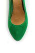 Bamboo Jump 32 Green Heel-Studded Pointed Flats