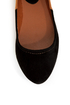 Bamboo Jump 38 Black and Tan Two-Tone Pointed Flats