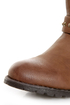 Bamboo Kacy 01 Chestnut Brown Studded Motorcycle Ankle Boots