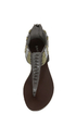 Bamboo Maniac 39 Grey Beaded Gladiator Sandals