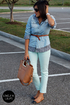 Bamboo Mansion 15 Chestnut Brown and Black Cap-Toe Flats