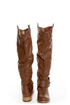 Bamboo Parksville 01 Brown Buckled Riding Boots