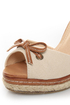 Bamboo Pinot 04 Beige Canvas Platform Espadrille Wedges