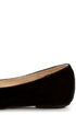 Bamboo Poet 01 Black Velvet Toe Bow Ballet Flats
