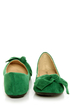 Bamboo Sami 10A Green Side Bow Ballet Flats