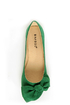 Bamboo Sami 10A Green Side Bow Ballet Flats