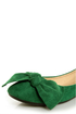 Bamboo Sami 10A Green Side Bow Ballet Flats
