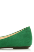 Bamboo Sami 10A Green Side Bow Ballet Flats