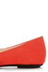 Bamboo Sami 10A Rust Orange Side Bow Ballet Flats