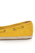 Bamboo Singing 01 Mustard Yellow Canvas Boat Shoe Skimmer Flats