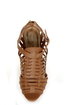 Bamboo Smooch 06 Chestnut Huarache Platform Wedge Sandals
