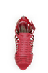 Bamboo Smooch 06 Coral Huarache Platform Wedge Sandals