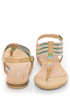 Bamboo Steno 09 Natural Multi Pastel Thong Sandals