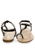 Bamboo Steno 20 Black Toe Ring T-Strap Spiked Sandals