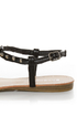Bamboo Steno 20 Black Toe Ring T-Strap Spiked Sandals