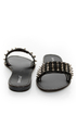 Bamboo Steno 21 Black Spiked Slide Sandals
