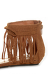 Bamboo Topnotch 02 Chestnut Beaded Fringe Flat Sandals